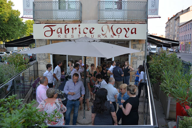Soirée EPIBOSS "Les Epicuriennes" - Restaurant Fabrice Moya (04/06//15) : l'apéritif en terrasse