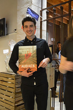 Soirée EPIBOSS "Les Epicuriennes" - Restaurant Fabrice Moya (04/06//15) : nougat glacé et sa plombière